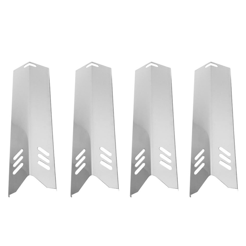 4 Pcs Universal Grill Heat Shields Replacment Stainless Steels Barbeque Grill Heat Plates