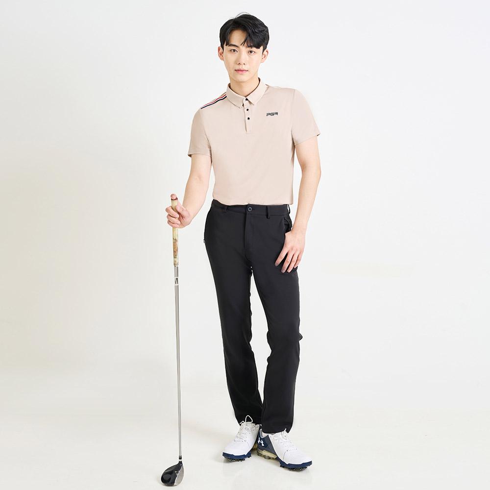 PGR Short Sleeve Collared T-Shirt Beige Gt-3303