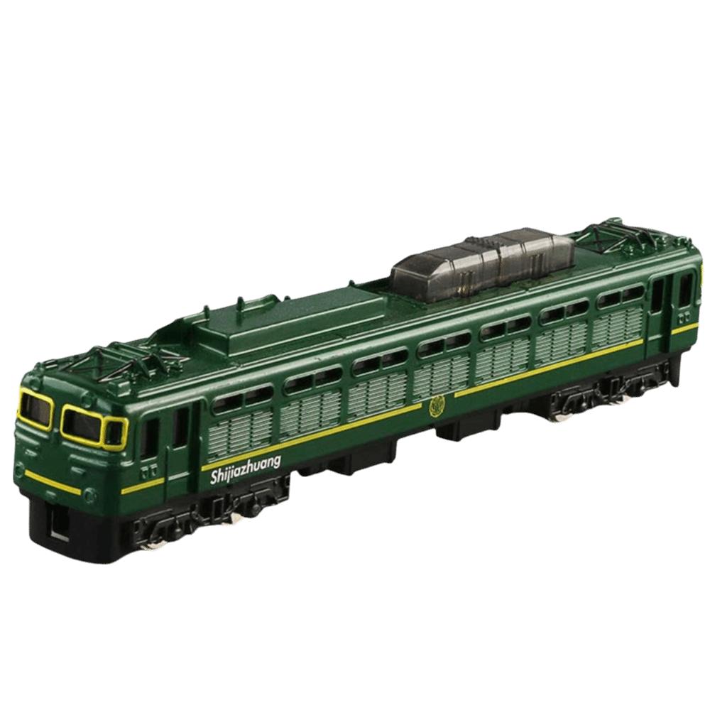 Zinc Zinc Alloy Material Simulation Train Model Nostalgic Green Retro Train Model Model Collection