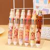 36 Pcs with Box New Crystal Capybara 10 Colors Ballpoint Pen Cute Handbook Pen Cartoon Gift Student Stationery Back to school season