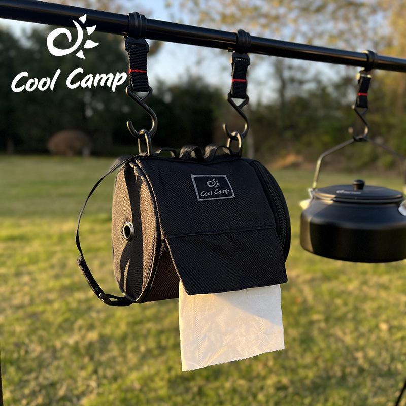 Multifunctional Outdoor Tissue Storage Bag with Light Pole Hanging Feature