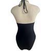 2023 Black Strappy Cutout Sexy One-Piece Swimsuit - Women's Anti-Exposure Swimwear