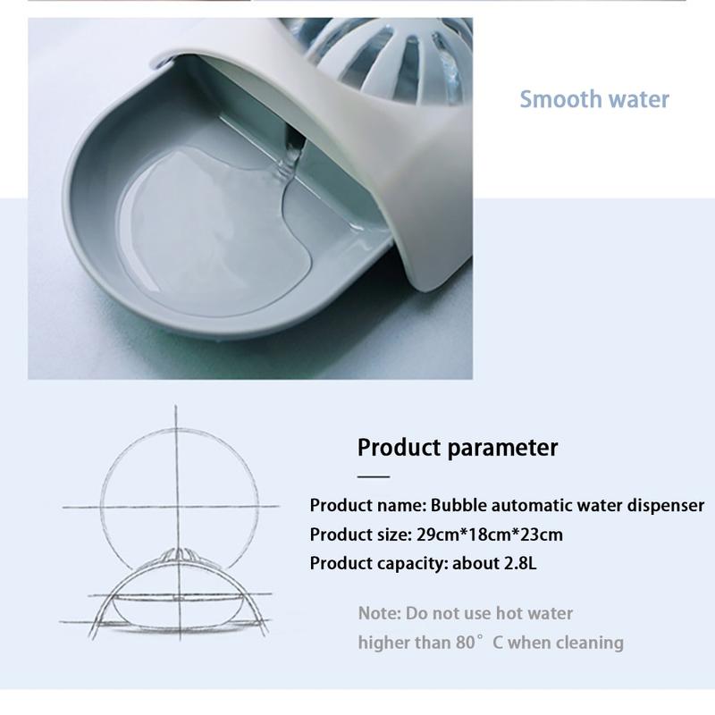 2.8L automatic fountain for pets water feeder bowl for dogs water dispenser water dispenser large puddle without electricity | dog food