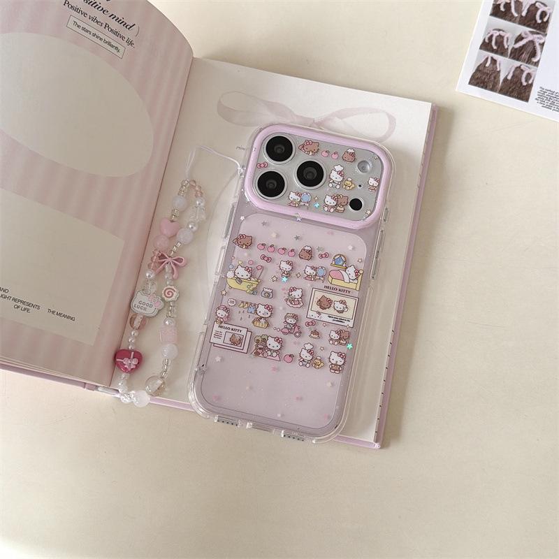 Cartoon Rabbit Cat Sticker for iPhone 17/16 Pro Max/15 Pro Case