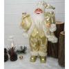 11.8inch Santa Clau Christmas Plastic Figurine Handpainted with Stack of Present