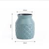 Simple Plastic Vase New Creative Nordic Style Dry and Wet Flower Arrangement Container Imitation Ceramic Succulent Flower Pot