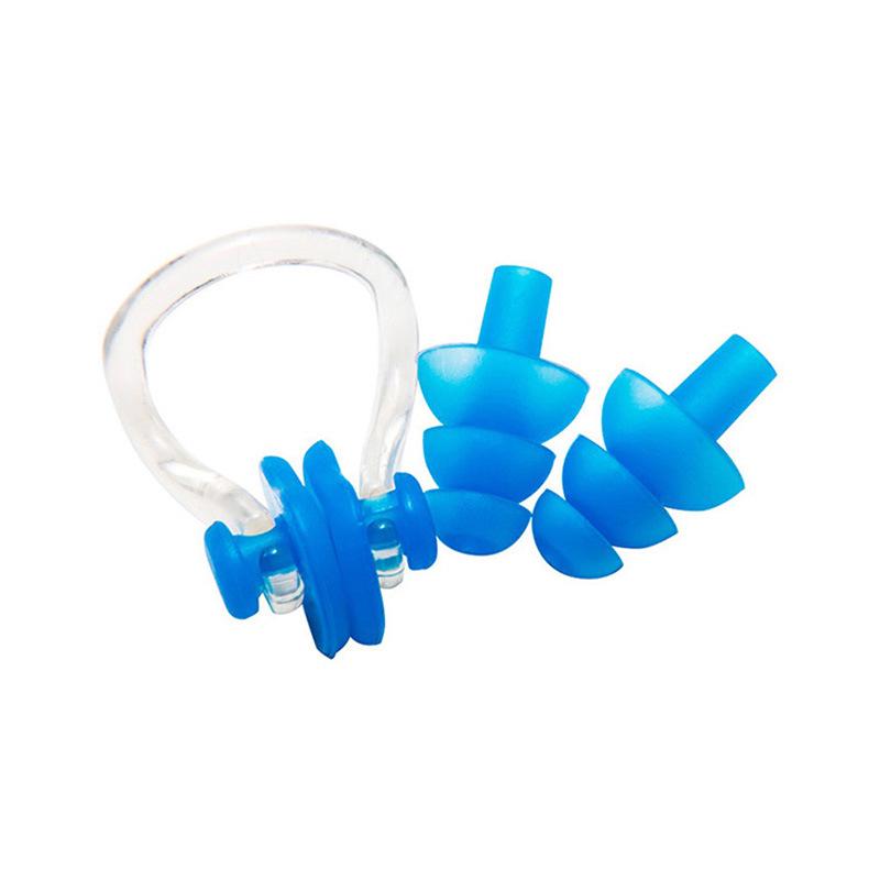 Swimming Nose Clips & Earplugs Set for Kids & Adults - Silicone, Waterproof, Customizable Logo Option