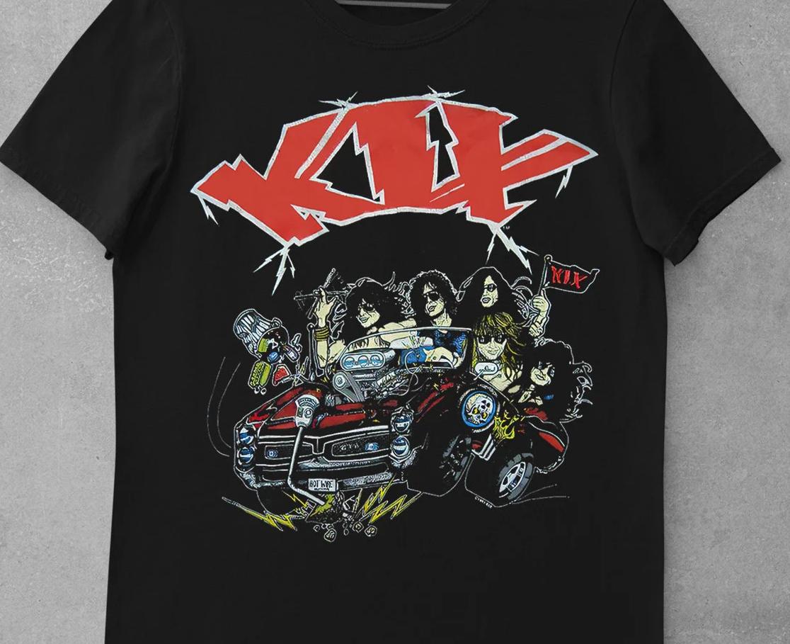 Kix Band Tour Concert Heavy Cotton Unisex T-Shirt All Size Unisex T-Shirt M