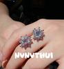 Jewelry, Flower Li Li Same Sun Flower Full Diamond Necklace, Banquet Haute Couture Flower Broken Diamond Gypsy Star Bracelet