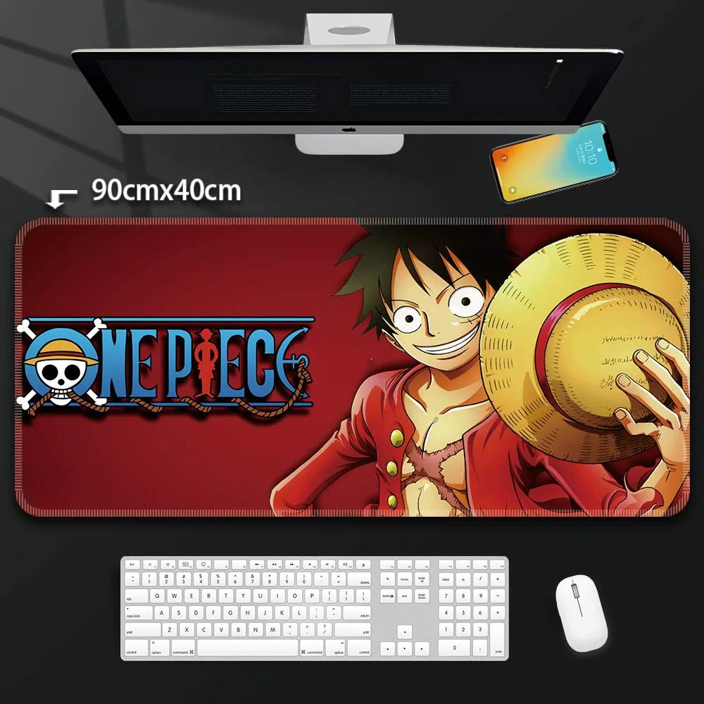 One Piece Leather Mouse Pad Oversized Peripherals Two-dimensional Anime  Monkey D. Luffy Roronoa Zoro  Boys Computer E-sports Game Keyboard Table Mat