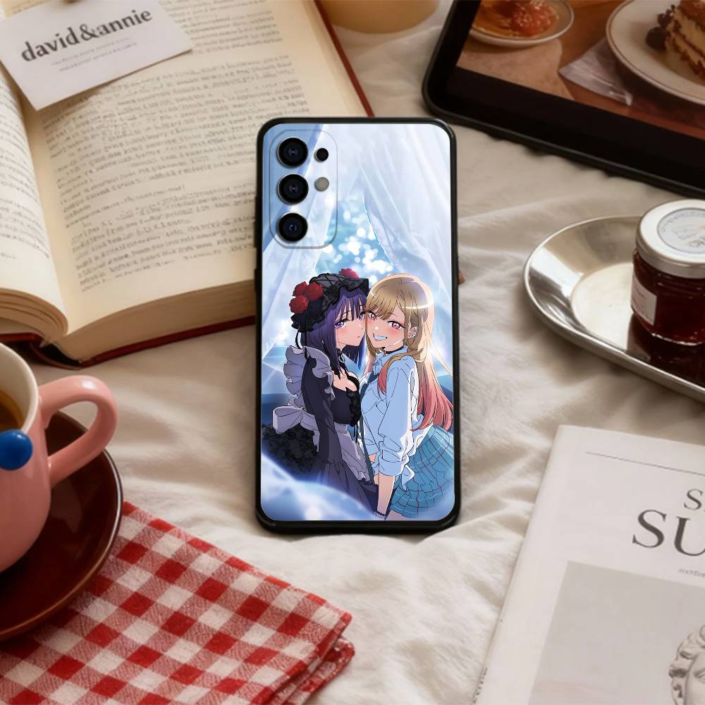 Waifu My Dress-Up D-Darling Phone Case For Samsung S 25,24,23,22,30,21,10,9,Ultra,Plus,Lite,FE,4,5 G Soft Black Case Samsung S24ULTRA