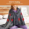 USB Heated Blanket Electric Shawl Wraps Heating Lap Blanket Throw Insulation Heated Warm Cushion 5V Outdoor Camping Sleep Sheet