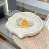 Ceramic Egg Soap Dish Holder Drain Portable Home Bathroom El Soap Box Tray Bathroom Accessories Crafts Gift