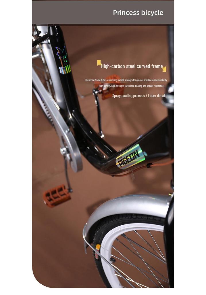 Flying Pigeon Unisex Adult Lightweight Commuter Bicycle for Students and Professionals