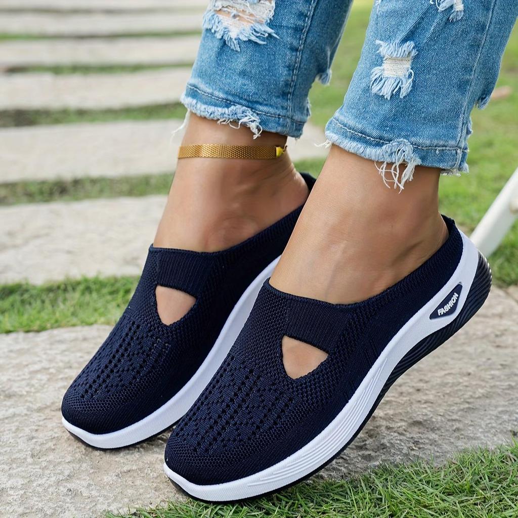 Tênis Slip-On Feminino Moderno, Leve e Confortável, Sapatos Casuais Respiráveis para Caminhada., Sapatos Femininos