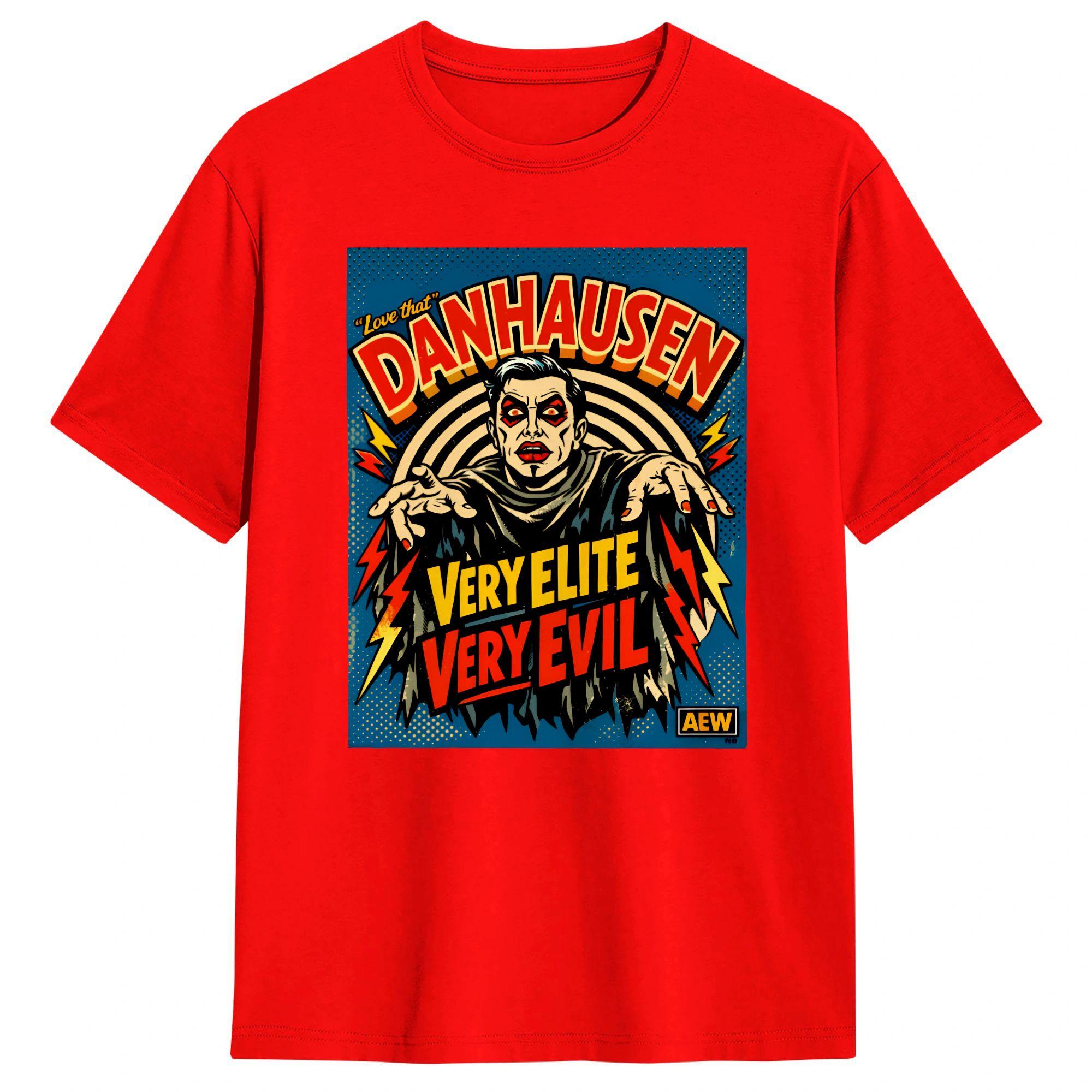 Danhausen Wrestling AEW TShirt Summer Cotton T Shirts For Unisexs Fashion Casual Tshirt Short Sleeve Y2K Retro Clothing S