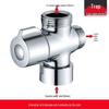 Zhi Shi Brass Quick-Open Shower Diverter Valve