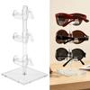 Unique Multilevel Acrylic Eyewear Stand Retail Store Accessories Rack Easy Assemble Acrylic Shelf For Fashionable Glasses Presentation