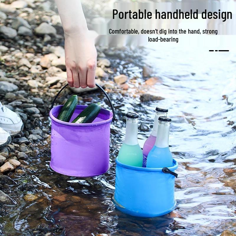 

Складное ведро для живой рыбы - Контейнер для приманки, рыбы и воды