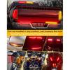 LED Tail Light 9.25in Trailer Turn Signal Rear Lamp Streamer Follow Amber Start Scan Red Brake Stop Reverse Safety Indicator DRL Lights for Pickup