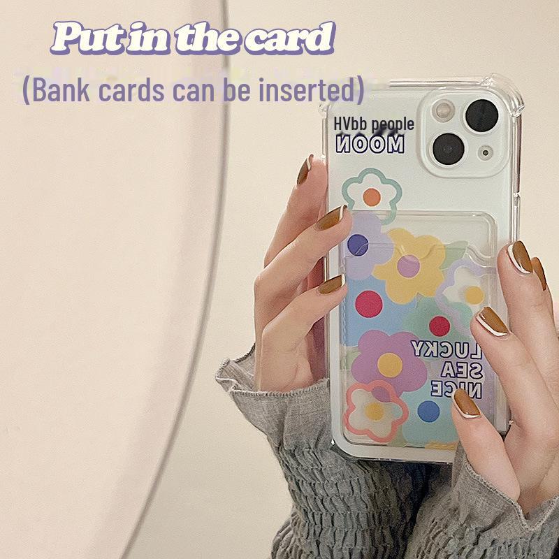 

Чехол Zhitai Floral Card для iPhone 16 Pro Max и Apple 15/14 Pro iPhone X/XS