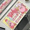 Tappetini per Mouse Laptop Esteso Pad Protettivo Tavolo da Gioco per Computer Tappetino da Scrivania Cartone Animato K-Kirby Accessori PC Tastiera Grande Antiscivolo Tappetino da Scrivania