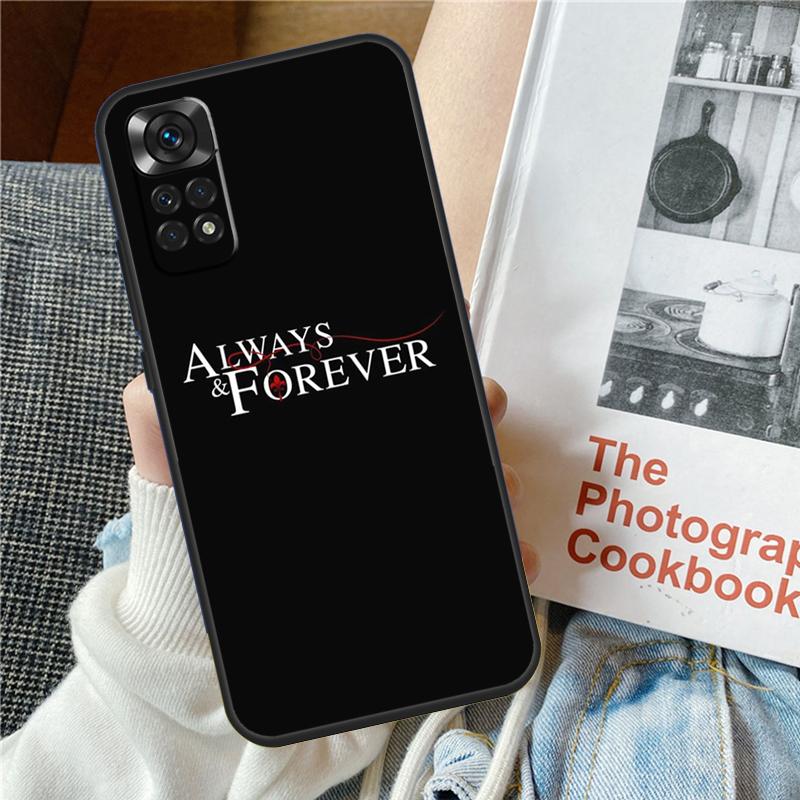 The Vampire Diaries Always Forever Case For Xiaomi Redmi Note 12 10 9 11 Pro 9S 10S 11S 12S Cover For Redmi 12 9C 10C 12C 13C