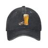 Funny Beer Cigarette Washed Baseball Cap  Street Style Sun Trucker Hat Summer Unisex Women Hiking Fishing Baseball Caps