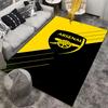 "Arsenal Logo Carpet, Yellow and Black Design for Living Room Decor" Suitable for use as an anti-slip for living room bedroom sofas