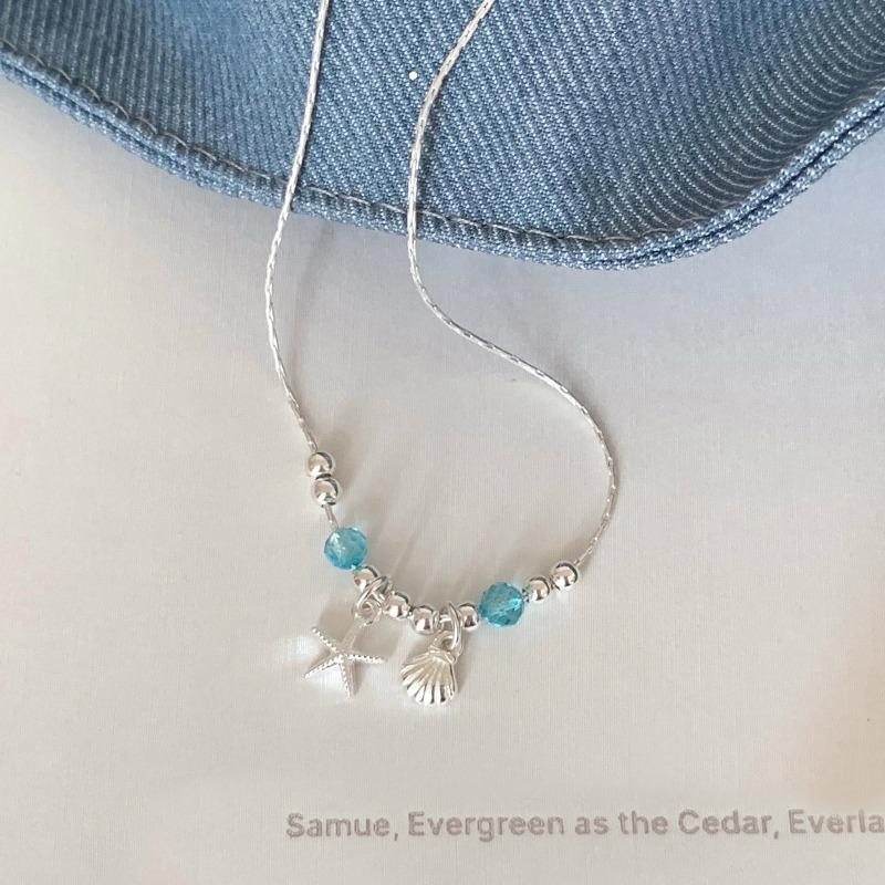 Korean Style Starfish Shell Necklace Women Elegant Ocean Choker