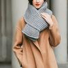Women Solid Color Scarf Delicate Knitting Fashion Scarves Warm Neck Scarf