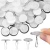 M-Modern-60 Pcs Self Adhesive Ceiling Hooks, Clear Sticky Hooks For Hanging, Removable Sticker Hooks, No Drill Ceiling Hook