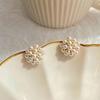 2Pcs Brides Wedding Designer Jewelry Gifts Retro Gold Color Geometry Trim Edge Imitation Pearl Piercing Stud Earrings For Women