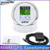 85mm Gauge GPS Speedometer ODO with Compass Longitude Latitude Altitude MPH Knots km/h for Car Boat Marine 12V24V