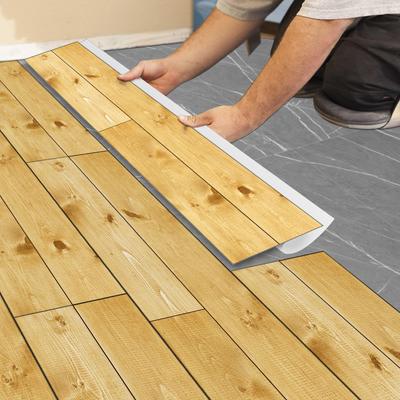 1Pcs Wood Grain Floor Stickers Modern Style PVC Wall Sticker Waterproof Self-adhesive Bedroom Toilet Kitchen Home Floor Decals