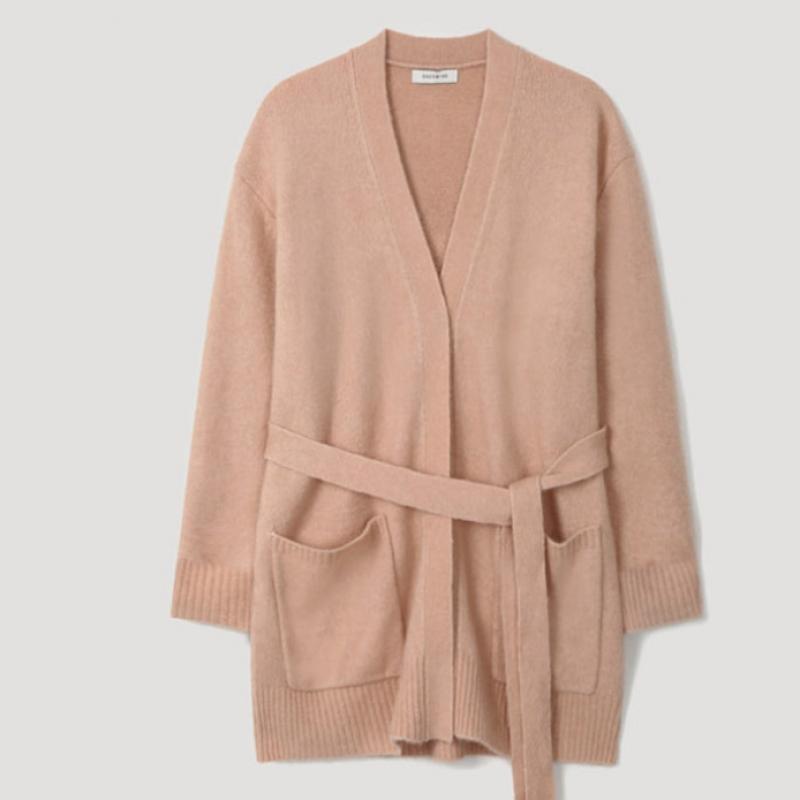  She S miSS  Belted V Neck Knit Cardigan