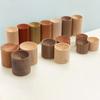 Cylindrical Glass Sphere Holder Wooden Crystal Ball Display Stand Jewelry Stand  Home Decoration