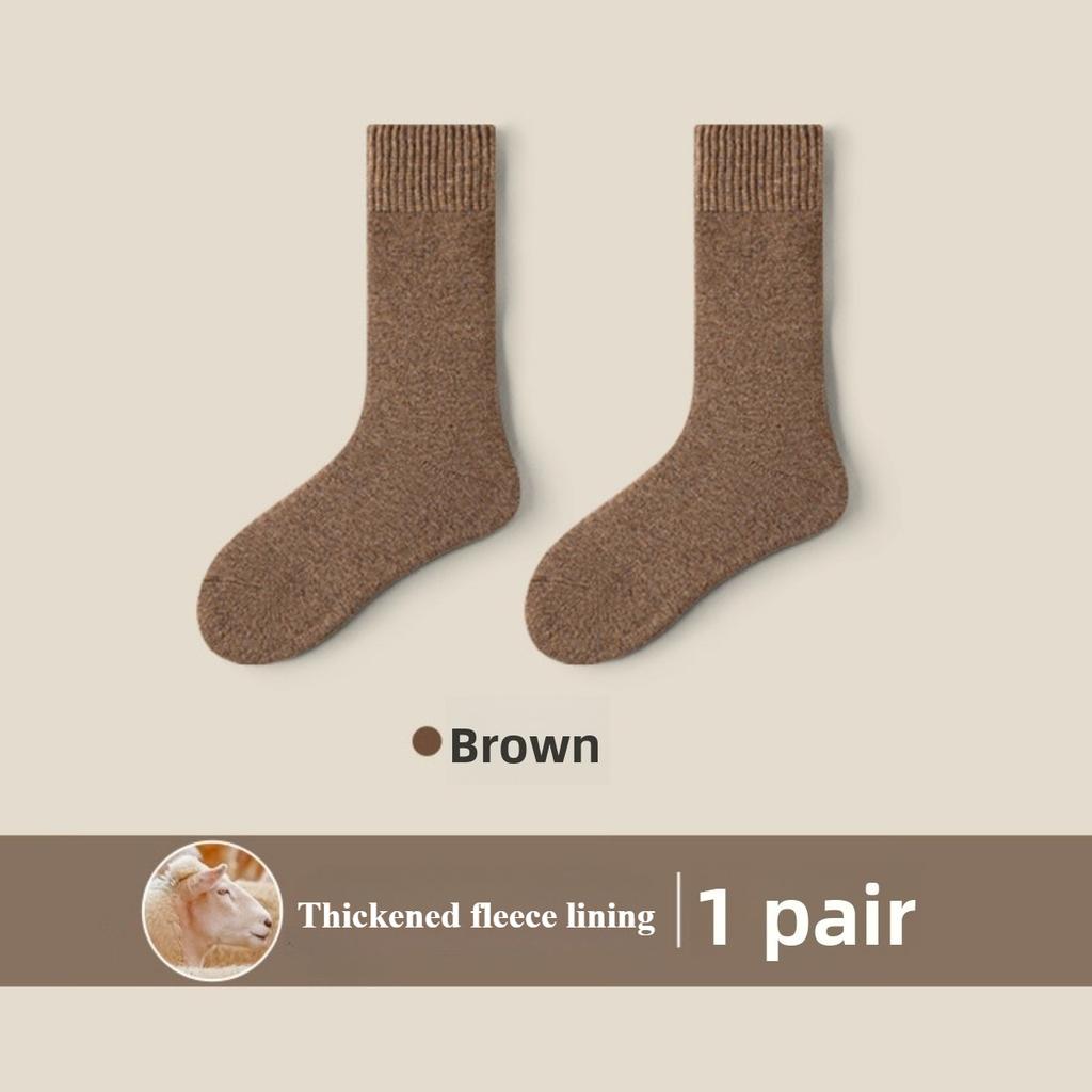 1 Pair Winter Warm Thermal Socks Women Extra Thick Insulated Heated Crew Boot Socks Cold Weather Long Socks Winter Accessories