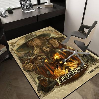 1pc Gandalf Fellowship Carpet, for Home & Office Decor, Desk Chair Carpet, Festive GiftL1470