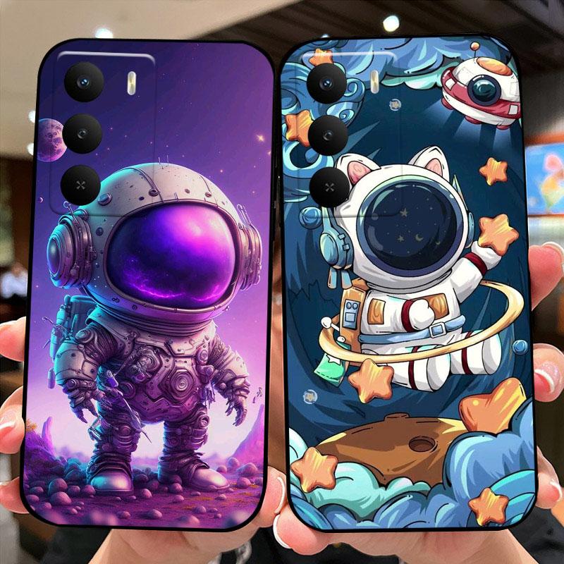 Case For Realme V60 Pro TPU Silicone Black Phone Cover For OPPO Realme 14x 5G Fashion Color Painted Soft Shockproof Coque Bumper