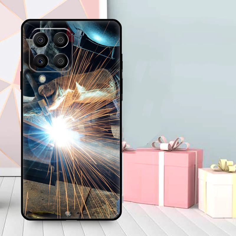 Welder Welding Hot Metal Worker Case For Samsung Galaxy M16 M31 M21 M13 M33 M53 M15 M35 M55 M36 M56 M12 M32 M52 M14 M34 M54