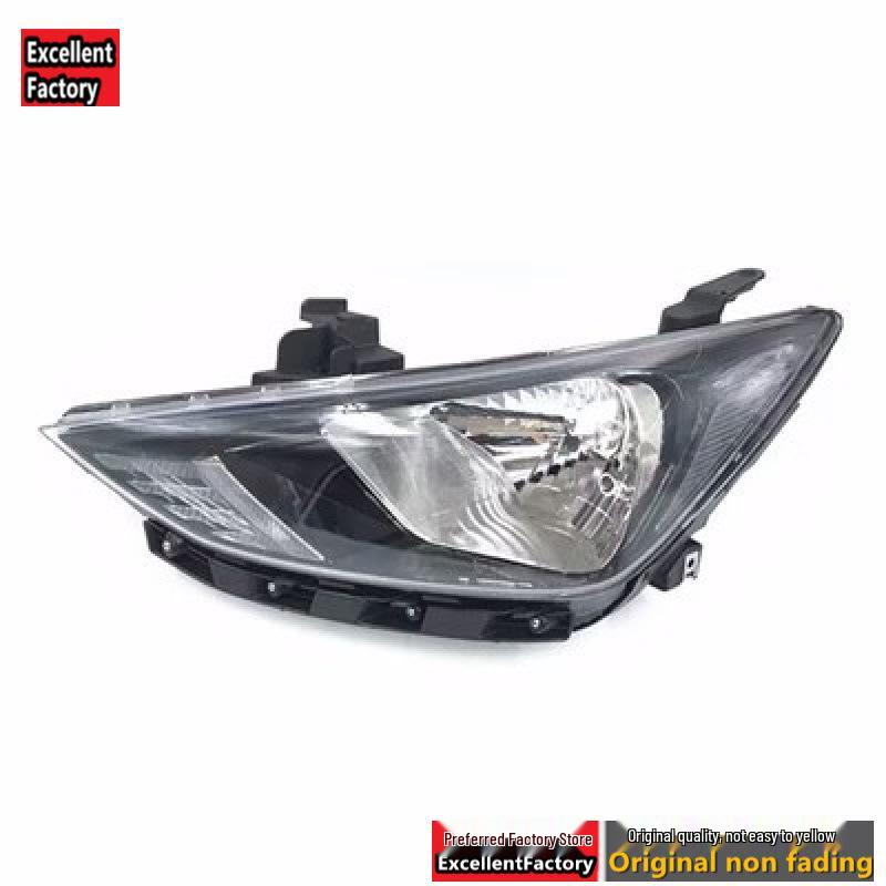 Compatible with Hyundai Elantra 2017-2019 Headlight Assembly: Front Housing, Low/High Beam Lamp Cover