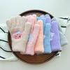 8-12 Years Old Children's Gloves Knitted Primary School Students To Keep Warm In Winter Boys and Girls Cute Velvet Cold-proof Cartoon Finger Line