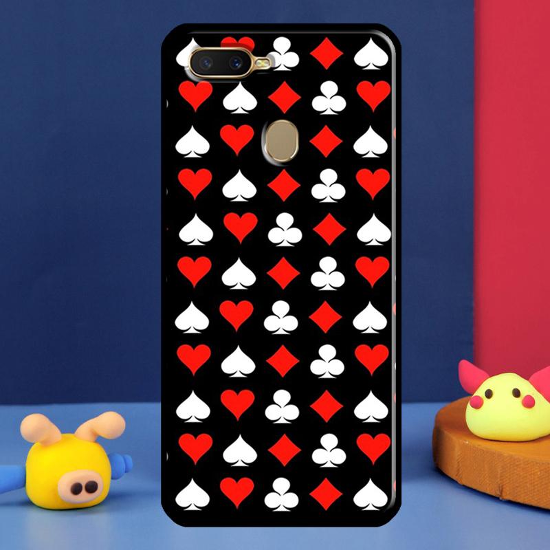 Las Vegas Casino Poker Case For Oppo A16 A76 A96 A58 A78 A98 A5 A9 A91 A15 A17 A77 A52 A72 A74 A94 A54S A57S Cover