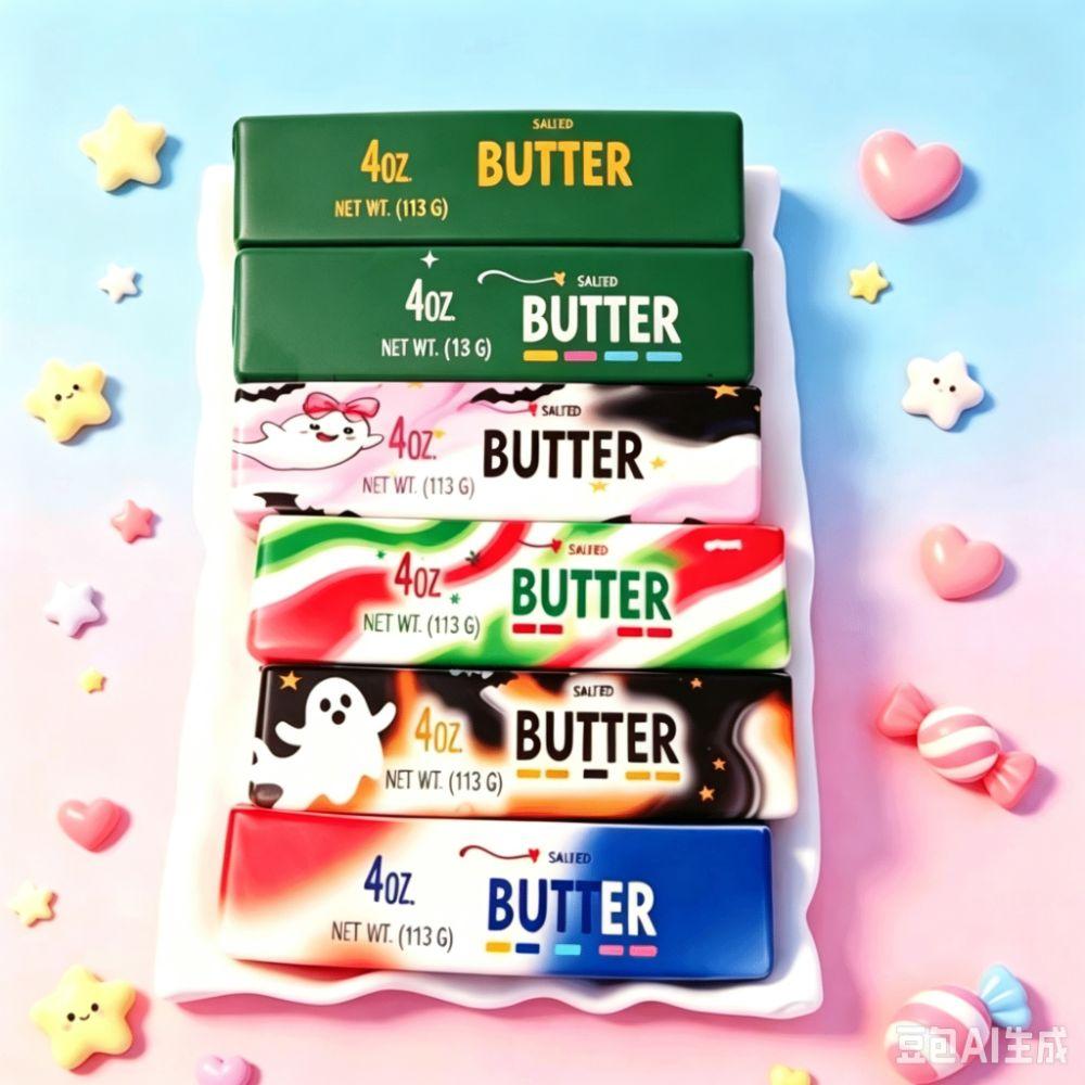Colorful Slow Rising Butter Stick Squishy Ultra-Soft Fidget Decompression Toy  HalloweenEdition