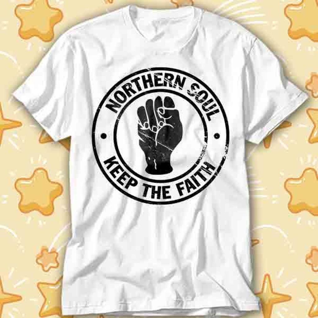 Northern Soul Keep The Faith Music Motown Mod Scooter T-Shirt 564