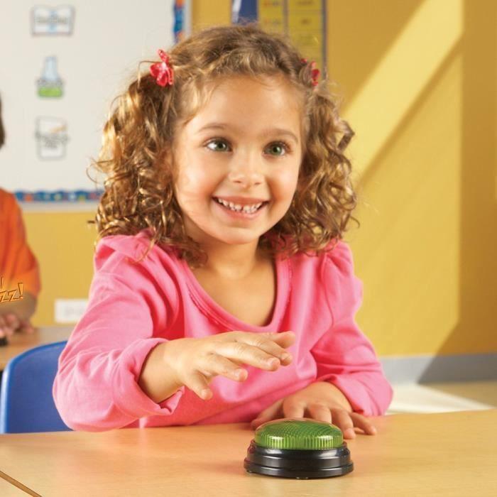 Jouet éducatif - Learning Resources - QDZ1W - Set de 4 buzzers - Sons réels - Pour enfants à partir de 3 ans