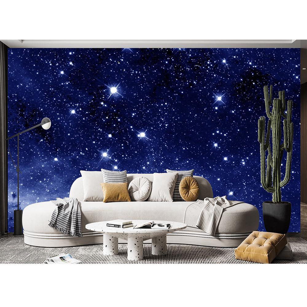 Starry Sky 3d Mural Universe Removable Large Wallpaper Space Planet Wallpaper Living Room Bedroom Galaxy Mural For Wall