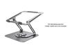 Aluminum Alloy Rotating Laptop Stand with Heat Dissipation, Folding and Height Adjustable.