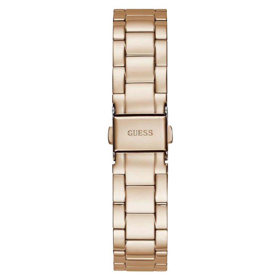 Guess Ladies' Watch - Rose Gold Steel Strap White Dial Day-Date GW0308L3